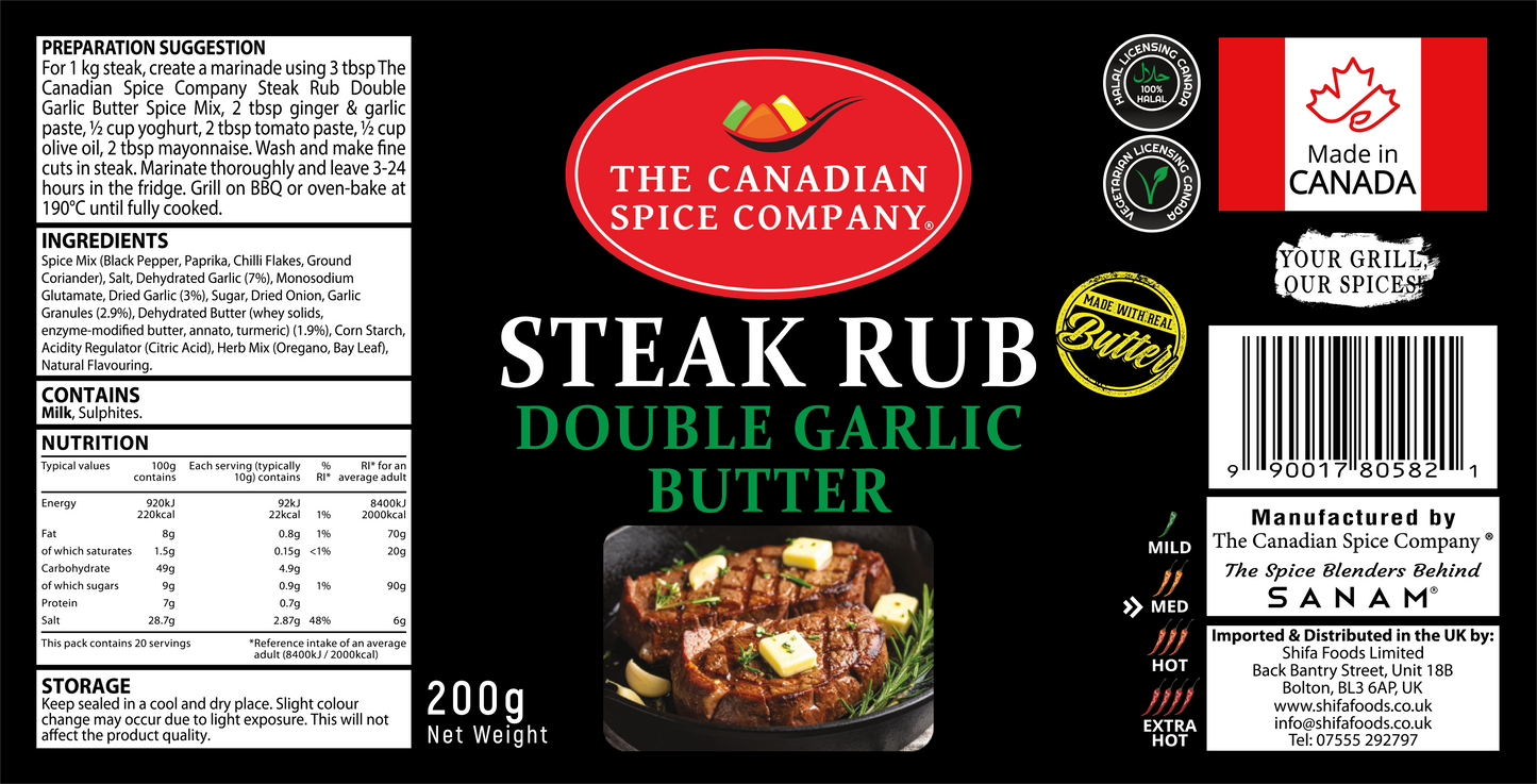 Steak Rub Double Garlic Butter