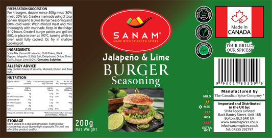 Jalapeño & Lime Burger Seasoning